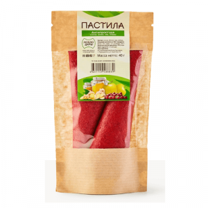 Пастила Малина медовая 40г