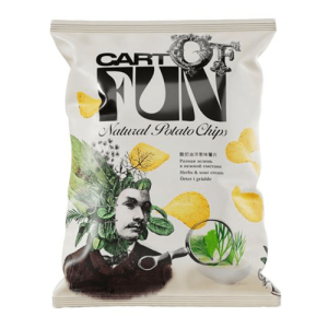 Чипсы Cart of Fun Зелень в сметане, 67 гр.
