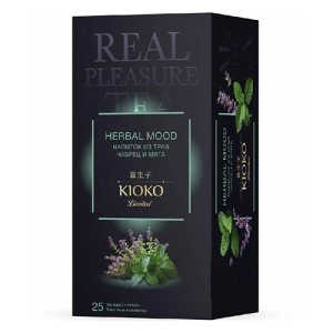 Чай Kioko Herbal Mood, травяной напиток  с чабрецом и мятой 25 пак., шт