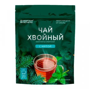 Чай хвойный с мятой, 20 пак.