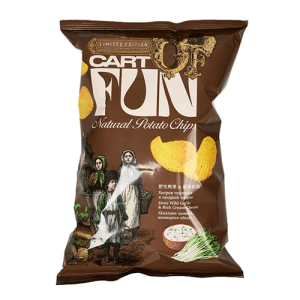 Чипсы  Cart of Fun Черемша с творогом, 67 гр.